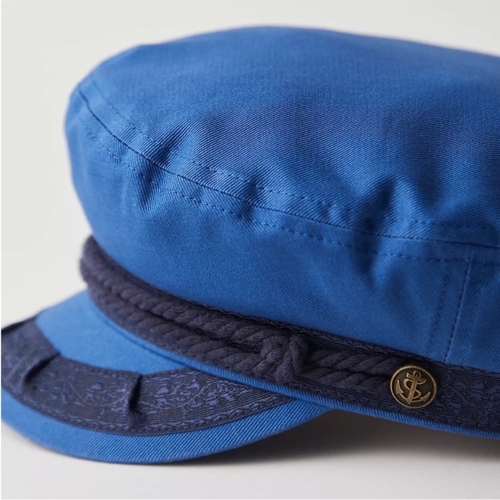 1507. Free People Mossant: Yacht Club Marine Lieutenant Hat - Picture 5 of 10
